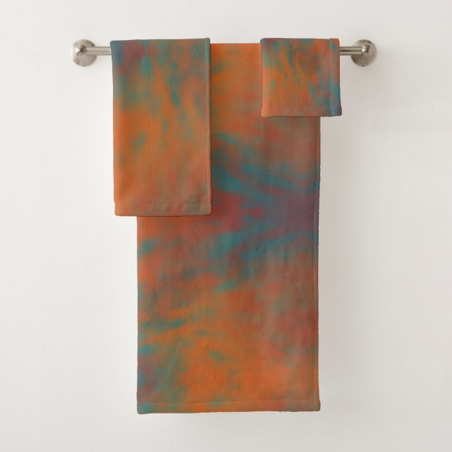 Conjunto De Toalhas Padrão de Sonhos do Deserto do Sudoeste Abstrato  (Insitu)