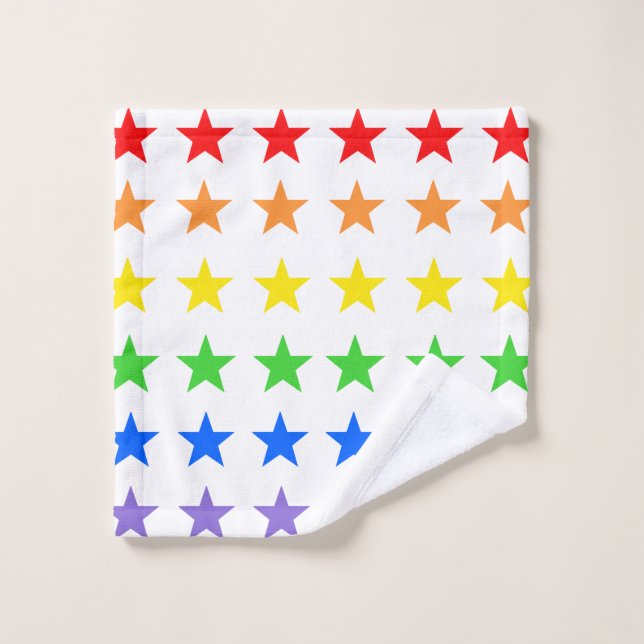 Conjunto De Toalhas Padrão de Starry Colorido Moderno (Pano de lavar)