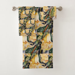 Conjunto De Toalhas Padrão de trompetes