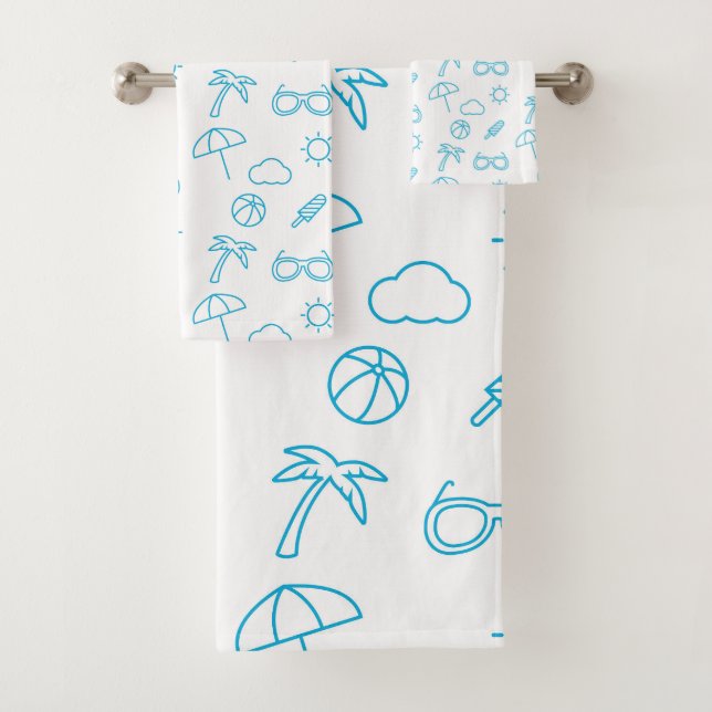 Conjunto De Toalhas Padrão de Verão (Insitu)