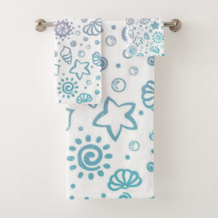 Conjunto De Toalhas Padrão de Verão