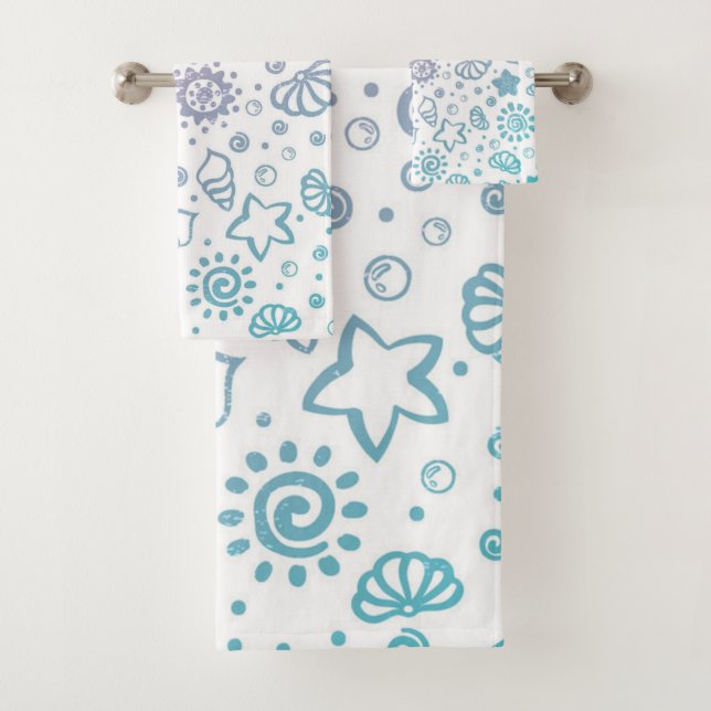 Conjunto De Toalhas Padrão de Verão (Insitu)