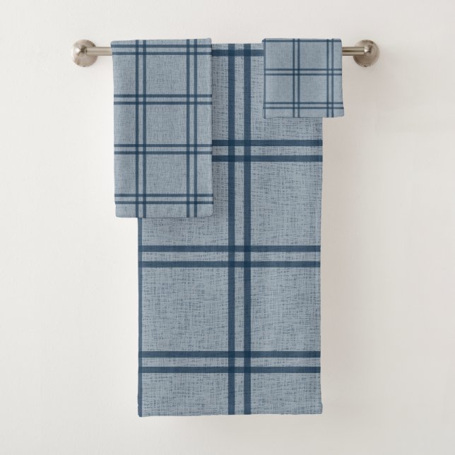 Conjunto De Toalhas Padrão de Xadrez dupla (Insitu)