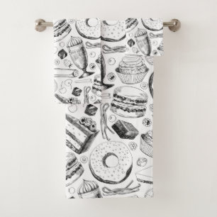 Conjunto De Toalhas Padrão delicioso