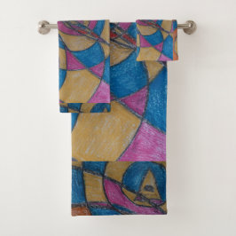 CONJUNTO DE TOALHAS PADRÃO DESIGN TOWEL SET