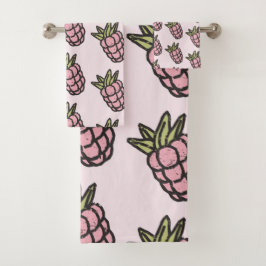 Conjunto De Toalhas Padrão do ananás Y2K retroFunky