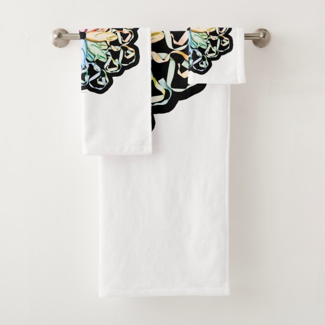 Conjunto De Toalhas Padrão do balé (Insitu)
