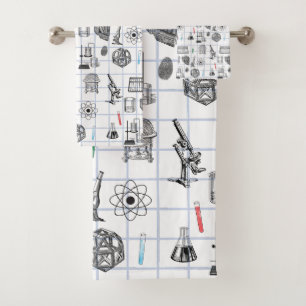 Conjunto De Toalhas Padrão do Cientista de Química de Ciência