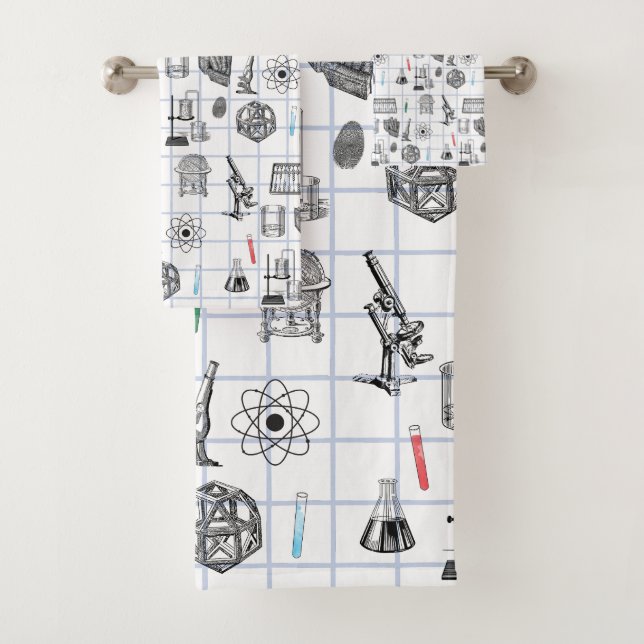 Conjunto De Toalhas Padrão do Cientista de Química de Ciência (Insitu)
