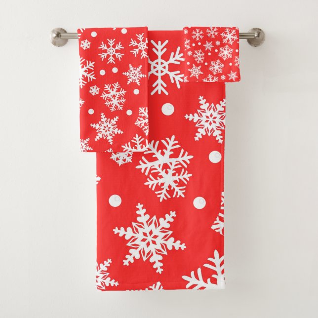 Conjunto De Toalhas Padrão do Floco de Neve (Insitu)