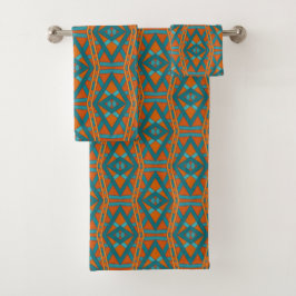 Conjunto De Toalhas Padrão e Cores Artísticas em Estilo Sudoeste Ameri