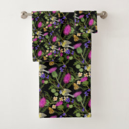 Conjunto De Toalhas Padrão Escocês de Tubagem de Cottagecore