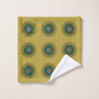 Conjunto De Toalhas Padrão Floral Mandala Zen Retiro