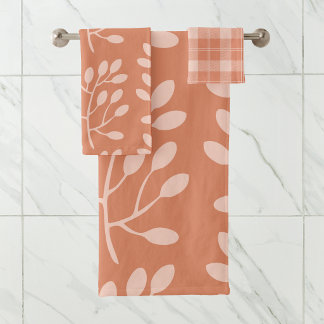 Conjunto De Toalhas Padrão Floral Moderno Boho Caprichoso Tendência