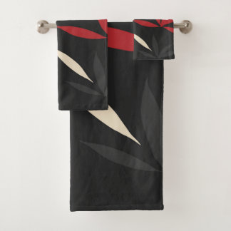 Conjunto De Toalhas Padrão Floral Oriental