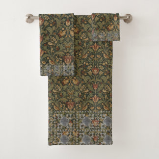 Conjunto De Toalhas Padrão Floral Vintage John Dearle William Morris
