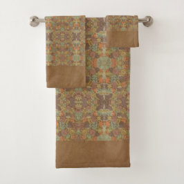 Conjunto De Toalhas Padrão Floral Vintage Renascença Alemã