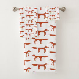 Conjunto De Toalhas Padrão Fox