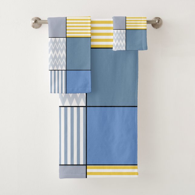 Conjunto De Toalhas Padrão geométrico (Insitu)