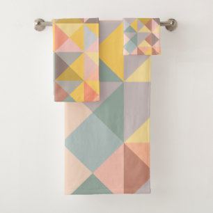Conjunto De Toalhas Padrão Geométrico do na moda no outono da Terra