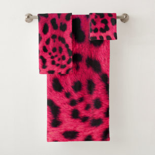 Conjunto De Toalhas Padrão Leopard