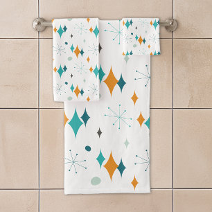 Conjunto De Toalhas Padrão moderno do Meio século de inicialização