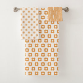 Conjunto De Toalhas Padrão Moderno do século de Médio Retroativo