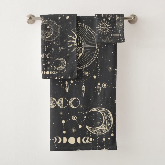 Conjunto De Toalhas Padrão oculto da galáxia celestial (Insitu)