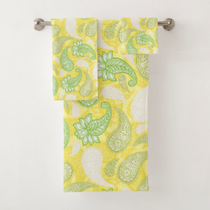 Conjunto De Toalhas Padrão Paisley