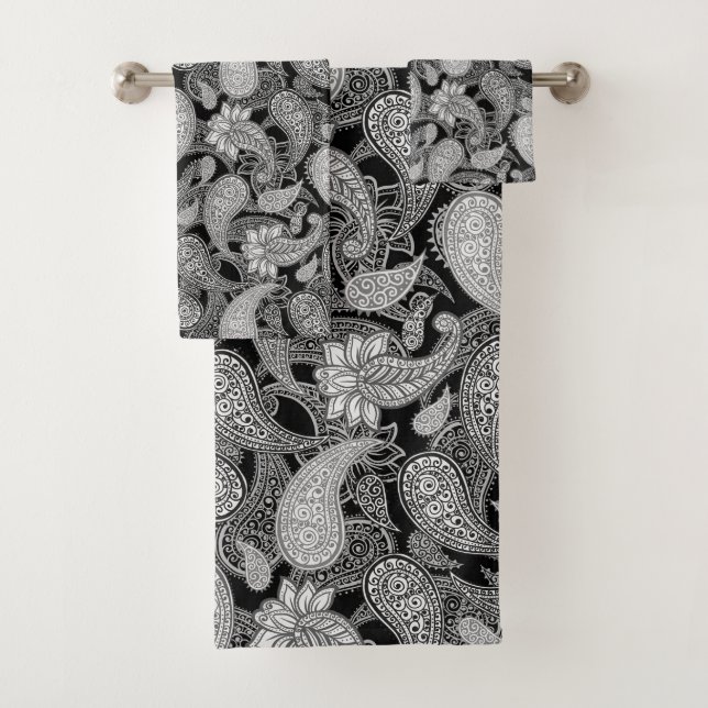 Conjunto De Toalhas Padrão Paisley (Insitu)