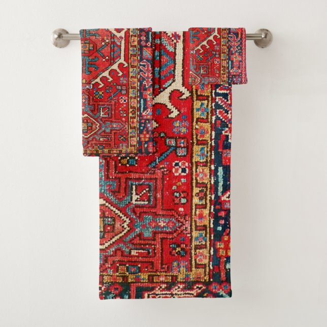 Conjunto De Toalhas Padrão Persa Antigo, Oriental  (Insitu)