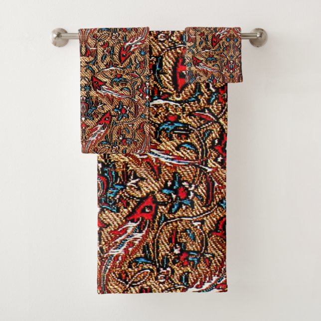 Conjunto De Toalhas Padrão Persa Antiquado (Insitu)