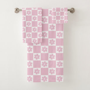 Conjunto De Toalhas Padrão selecionado da Flor Rosa