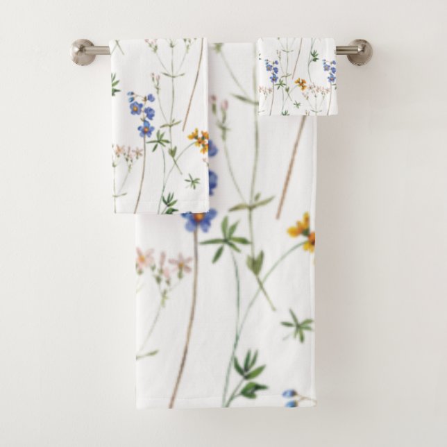 Conjunto De Toalhas Padrão Sem Costura de Amostras de Aquarela (Insitu)