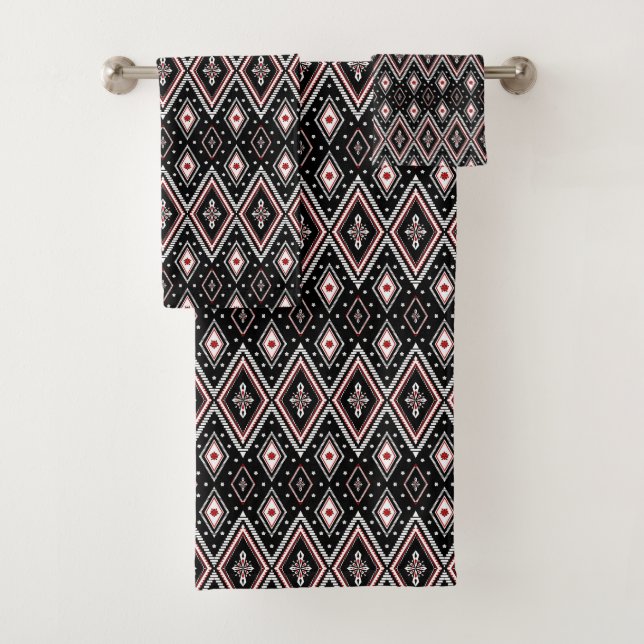 Conjunto De Toalhas Padrão Tribal Étnico (Insitu)
