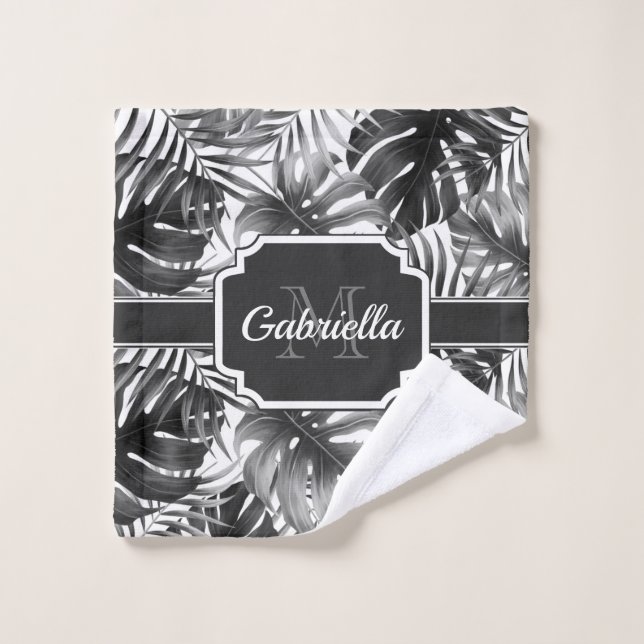 Conjunto De Toalhas Padrão tropical (Pano de lavar)