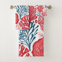 Conjunto De Toalhas Padrão tropical de Aloha impressão do Havaí