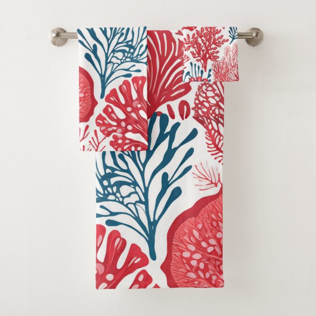 Conjunto De Toalhas Padrão tropical de Aloha impressão do Havaí (Insitu)