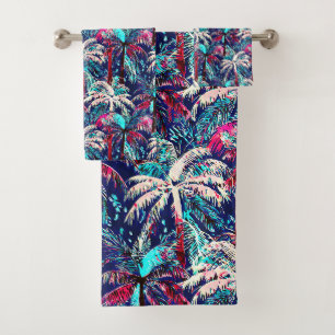 Conjunto De Toalhas Padrão tropical de Aloha impressão do Havaí