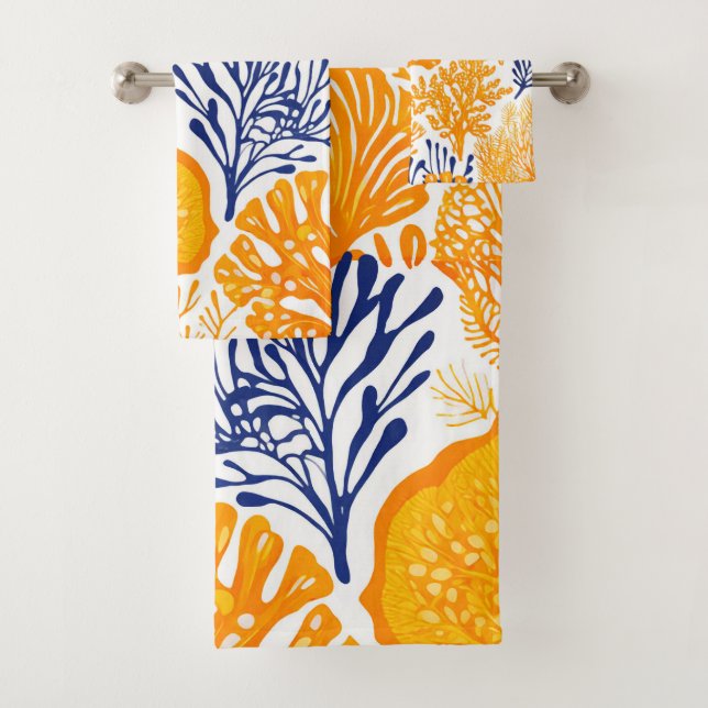 Conjunto De Toalhas Padrão tropical de Aloha impressão do Havaí (Insitu)