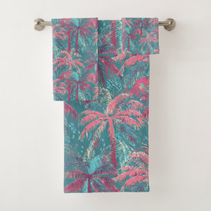 Conjunto De Toalhas Padrão tropical de Aloha impressão do Havaí