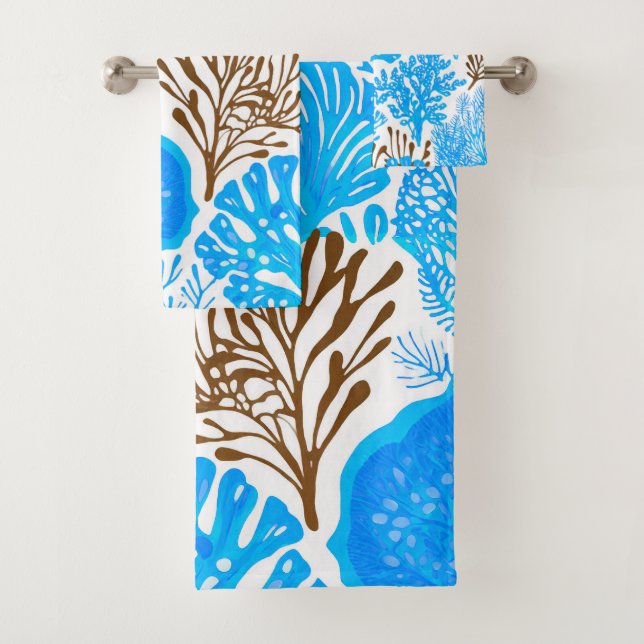 Conjunto De Toalhas Padrão tropical de Aloha impressão do Havaí (Insitu)