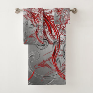 Conjunto De Toalhas padrão único, bonito, colorido, pintado, uma gra