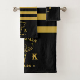 Conjunto De Toalhas Padrinhos de casamento Personalizados de Monograma