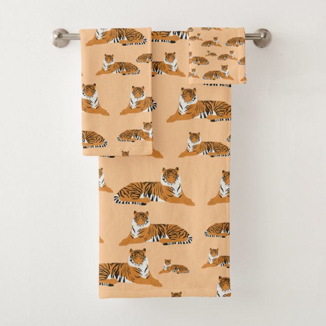 Conjunto De Toalhas Padrões Animais do Tigre Selva (Insitu)