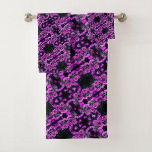 Conjunto De Toalhas Padrões de Abstrato de Arte do Aster de outono ros