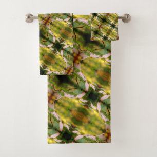 Conjunto De Toalhas Padrões de Abstrato para flores de madeira selvage