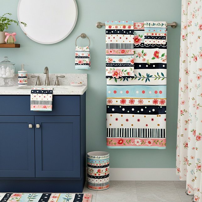 Conjunto De Toalhas Padrões mistos shabby chic (Criador carregado)