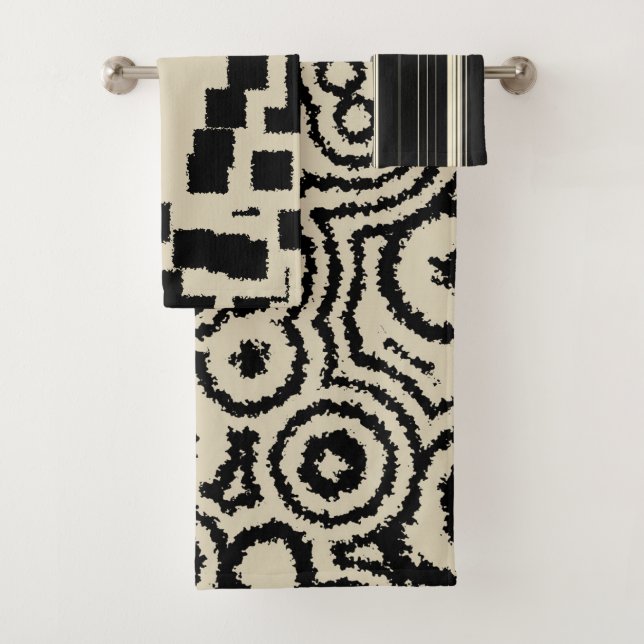 Conjunto De Toalhas Padrões Vintage (Insitu)