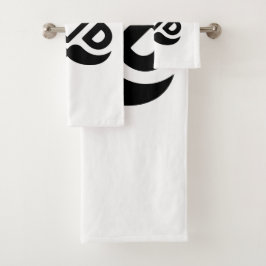 Conjunto De Toalhas Pai: Minimalismo Ousado